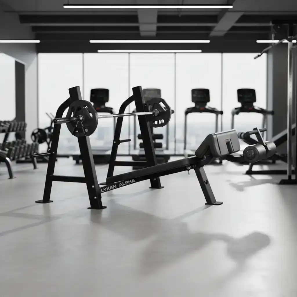 Olympic Decline Bench – Professional Powerlifting Equipment by The Lykan Fitness in Jalandhar, Punjab, India